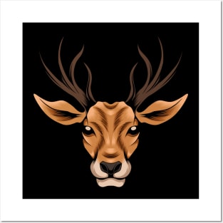 Deer head Posters and Art